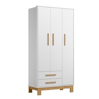 Guarda-Roupa Infantil Qencanto Slim 4340 Qmovi Branco Acetinado - Organize com Estilo o Quarto das Crianças - imagem 4