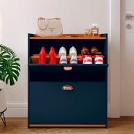Sapateira Closet 2 Gavetas Basculantes Azul - Organize até 12 Pares com Estilo - imagem 4