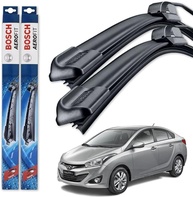 Par de Palhetas Limpador Parabrisa Bosch Aerofit Original Hyundai HB20S (2013-2019) - imagem 1
