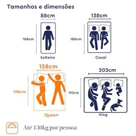Colchão Queen Emma One Plus - Firmeza Ortodôntica com Espuma Viscoelástica, 10 Anos Garantia - imagem 3