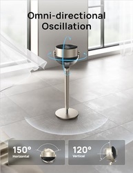 Dreo PolyFan 704S - Ventilador de Pedestal Silencioso com Controle Remoto e Oscilação Inteligente - imagem 5