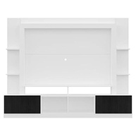 Rack Estante Oslo para TV 65" com 2 Portas - Design Moderno em Branco/Preto - imagem 2