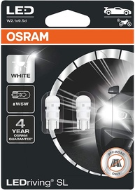 Iluminação Premium OSRAM LED W5W: Brilho Intenso e Durabilidade para Seu Carro (2 Unidades) - imagem 1
