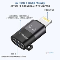Adaptador OTG USB C para Lightning: Áudio, Teclado, Mouse e Mais para iPhone e iPad - imagem 3