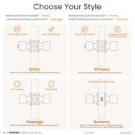 Maçaneta de Porta com Fechadura e Chave: Segurança e Estilo para sua Casa ou Empresa - imagem 5
