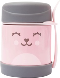 Pote Térmico com Colher Gumy Rosa - Buba: Mantém Alimentos Quentes ou Frios por Até 5 Horas - imagem 1