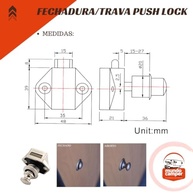 Fechadura Trava Push Lock Click: Segurança e Estilo para seu Motorhome, Barco ou Móveis! - imagem 5