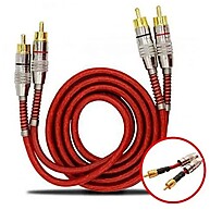 Kit 4 Cabos RCA 1m com Dupla Blindagem e Plug Ouro - imagem 2
