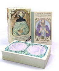Ethereal Visions Tarot: Baralho Iluminado com Arte Nouveau e Ouro - imagem 3