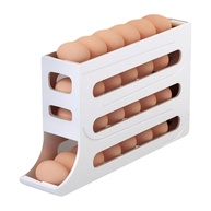 Organizador de Ovos com Dispensador Automático - 4 Camadas, 28 Ovos, Design Rolante para Geladeira - imagem 1