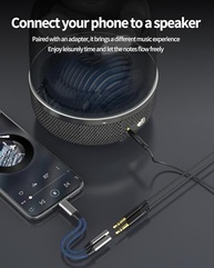 Adaptador USB C para 2x P2 (3.5mm) - Áudio e Microfone para iPhone 15/16 Pro Max e Android - imagem 5