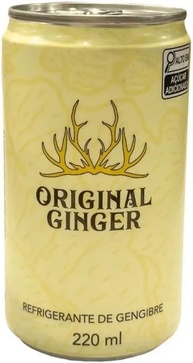 Original Ginger Refrigerante de Gengibre, Pack com 6 Latas, 220ml, Bebida Refrescante - imagem 2
