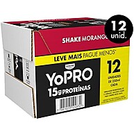 YoPRO Morango: 15g Proteína, 250ml - Pack 12 - imagem 2