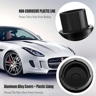 Pacote 4 Tampas Haste Válvula Pneu Metal Premium - Proteção Anti-Corrosão e Vazamento - imagem 4