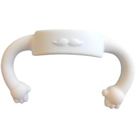 Pacote com 5 Alças de Silicone para Mamadeiras - Design Colorido e Seguro para Autoalimentação - imagem 5