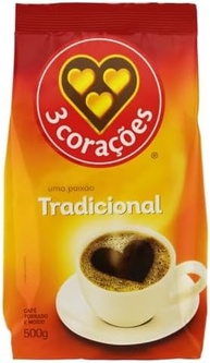 3 Corações Café Torrado e Moído Tradicional, Pacote 500g - 10 unidades - imagem 3