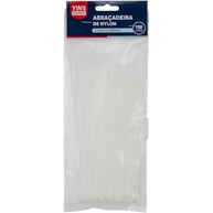 Abraçadeira Nylon Branca Yins 2,5x200mm - Pacote 100 Unidades | Organização Profissional - imagem 2