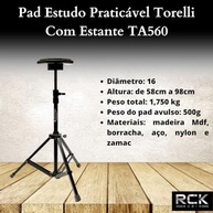 Pad de Estudo TORELLI 6" TA560: Prática Perfeita com Estante Ajustável - imagem 3