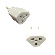 Adaptador Tomada Universal 10A/20A 2 Polos Padrão BR/EUA - Kit 2 Unidades - imagem 1