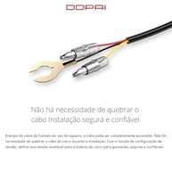 Kit de Cabos Rígidos DDPAI Tipo-C: Monitoramento 24h para sua Câmera de Painel - imagem 3