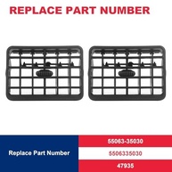 Saída de Ar Painel Central Toyota 4Runner 1996-2002 (2 Peças) - Substituição OEM #55063-35030 - imagem 3