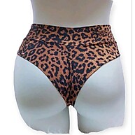 Calcinha Hot Paint Cintura Alta Poá Preto - imagem 2