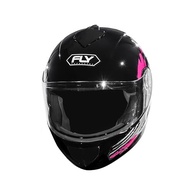 Capacete Moto Infantil Fly Young Paint Preto Rosa - Segurança e Estilo para Pequenos Aventureiros - imagem 3