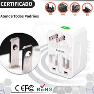 Adaptador de Tomada Universal Premium: Energia para +150 Países | Bivolt e Seguro - imagem 3