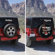 Capa de Estepe Exclusiva Mitsubishi Pajero TR4 4WD CN985 - Proteção e Estilo Lorben - imagem 4