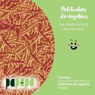 Palitinhos de Vegetais Orgânicos com Beterraba 20g - Snack Saudável Papapá - imagem 5