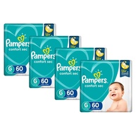Pampers Confort Sec G: 240 Fraldas para Noites Secas! - imagem 1