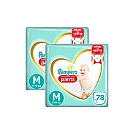 Pampers Pants M: 156 Fraldas para Noites Secas! - imagem 1
