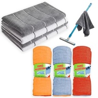 Kit 5 Panos de Chão Microfibra Super Absorvente - 2 Panões Grandes + 3 Panos Cores Mistas - imagem 2