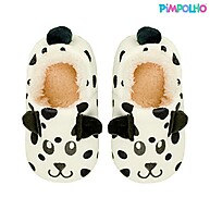Pantufa Infantil Dalmata Antiderrapante Pelúcia - imagem 1