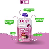 Papapá Orgânico Maçã & Ameixa: Sabor Delicioso 100g - imagem 2