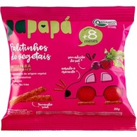 Palitinhos de Vegetais Orgânicos com Beterraba 20g - Snack Saudável Papapá - imagem 2