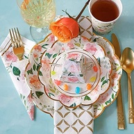 Pratos de Papel Decorativos Florais Rosa 17,78 cm Kate Aspen Premium - Conforto e Estilo para Festas Elegantes - imagem 3