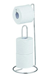 Porta Papel Higiénico de Chão com Suporte para 3 Rolos Cromado - Moderno e Resistente - imagem 2