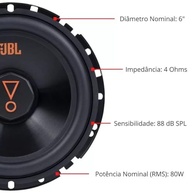Par de Alto Falantes 2 Vias JBL Multisystem 62VMS80 - Potência e Qualidade Sonora 80W RMS - imagem 5