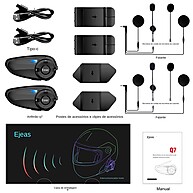 Intercom Bluetooth para Moto: EJEAS Q7 (Par) - imagem 2