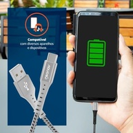 Cabo Geonav USB-A para USB-C 1.2m: Resistência Extrema, Carregamento Rápido 40W e Transferência 480Mbps - imagem 4