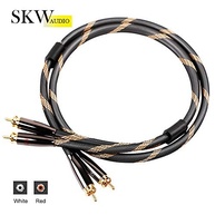 SKW Cabo RCA Premium para Audiófilos: Som Puro e Conexão Impecável (1.5m) - imagem 3