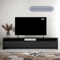 Rack Aspen 184cm 3 Portas para TV até 75" - Design Moderno com Armazenamento Inteligente - imagem 5