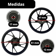 Roda Traseira Magna "Pe de Galinha" para Honda Bros 160 ESDD e XRE 190 (Até 2024) - imagem 5