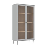 Cristaleira Estante para Livros Ditália 2 Portas com Vidro - Design Moderno e Resistente - imagem 2