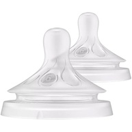 Bicos Pétala 3.0 Philips Avent com Válvula Anticólica - Fluxo 6 para Líquidos Espessos, Pacote com 2 - imagem 2