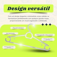 Cabides de Acrílico Transparente Antiderrapantes 50 Unidades - Solução Completa para Organizar Roupas com Estilo e Segurança - imagem 5