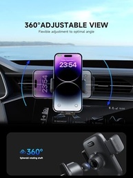 Suporte de Carro COOEXES 360°: Segurança e Liberdade para seu Smartphone (4-6.9") - imagem 4