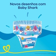 Fralda Pampers Splashers Baby Shark para Piscina Tamanho XG - 10 Unidades - imagem 3