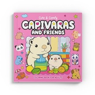 Livro de Colorir Cute & Comfy: Capivaras e Amigos para Adultos Relaxarem - imagem 3